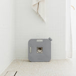 Sevas Water Catcher In White Tile bathroom
